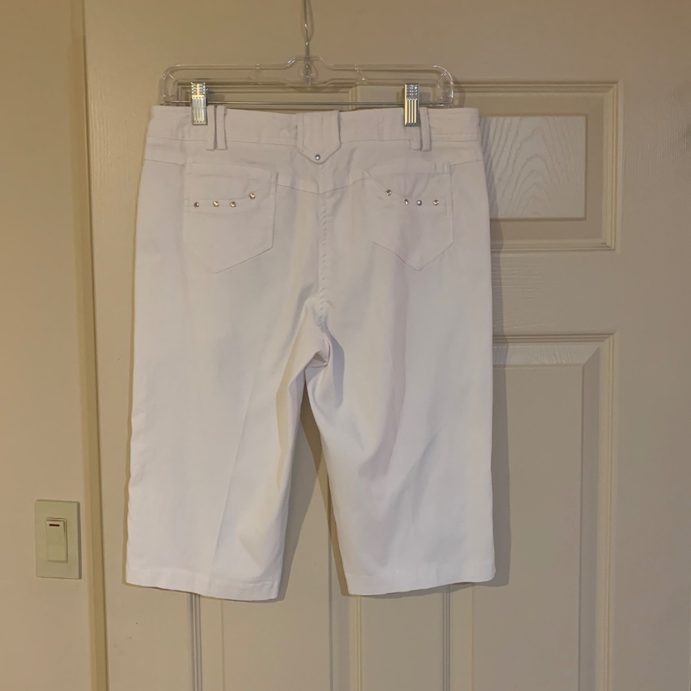 Jamie Sadock White Golf 22 inch Capri Shorts sz 6 - Picture 4 of 7